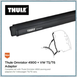 Thule Omnistor 4900 VW T5/T6 Campervan Awning And Bracket Kit 10 Thule Omnistor 4900 VW T5/T6 Campervan Awning And Bracket Kit -Jacksons Leisure Supplies t5t6 adapter 13363.1553002959