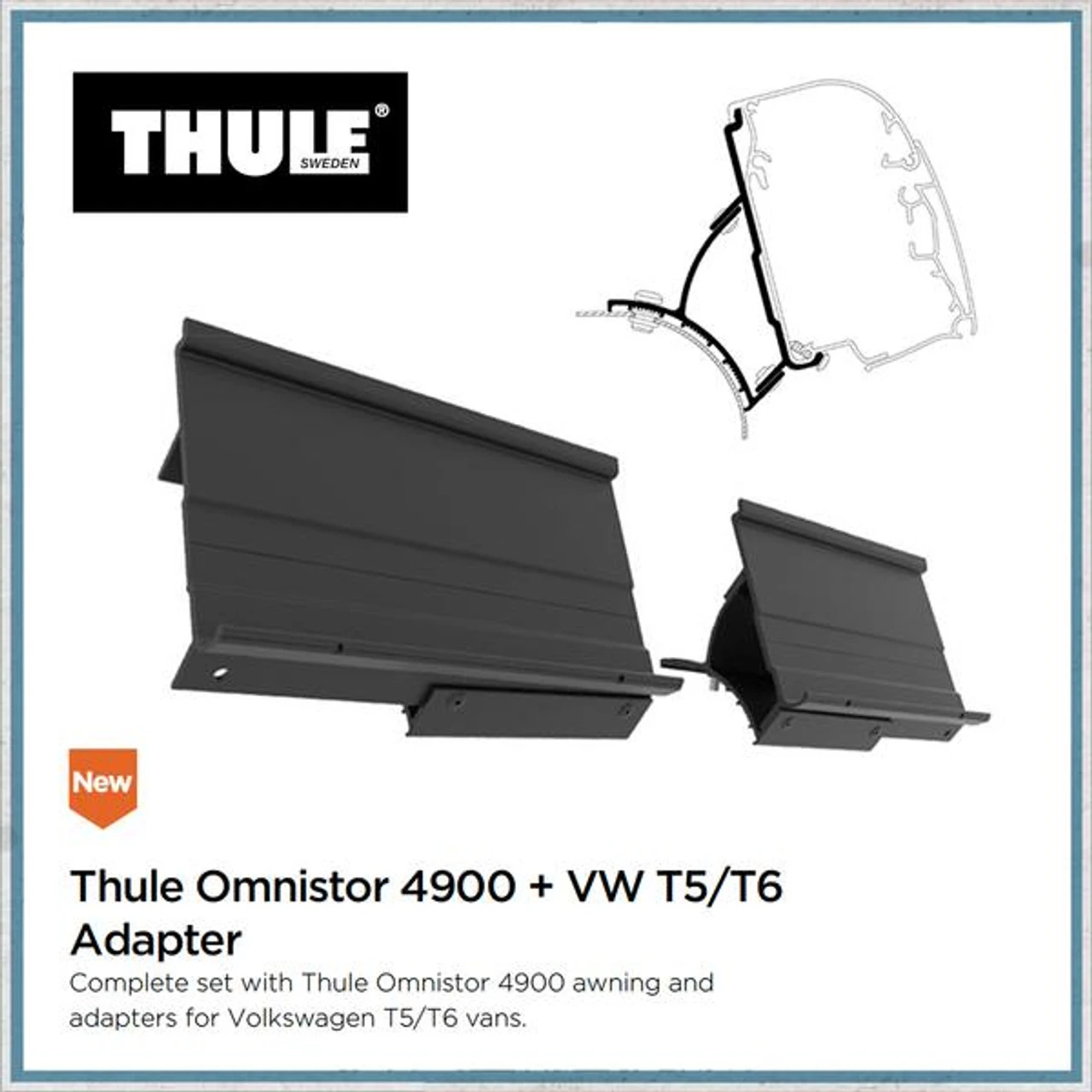Thule Omnistor 4900 VW T5/T6 Campervan Awning And Bracket Kit 6 Thule Omnistor 4900 VW T5/T6 Campervan Awning And Bracket Kit - Image 6