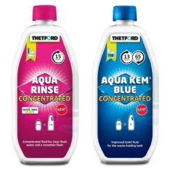 Thetford Aqua Kem Porta Potti Pink & Green Eco Friendly Concentrate Chemical Duo Pack -Jacksons Leisure Supplies thetford aqua kem rinse concentrate pink blue duo twin pack 98814.1574162336