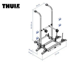 Thule Elite G2 All-Round Caravan & Motorhome Bike Rack -Jacksons Leisure Supplies thule elite g2 standard version 32502.1616606798