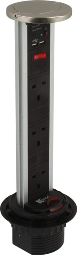 Pop Up Deluxe Power Dock 13amp Sockets With USB Ports -Jacksons Leisure Supplies usb 43300.1453130786