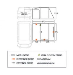 Vango Kela V Drive Away Awning -Jacksons Leisure Supplies vango kela V drive away awning campervan standard 66255.1673643477