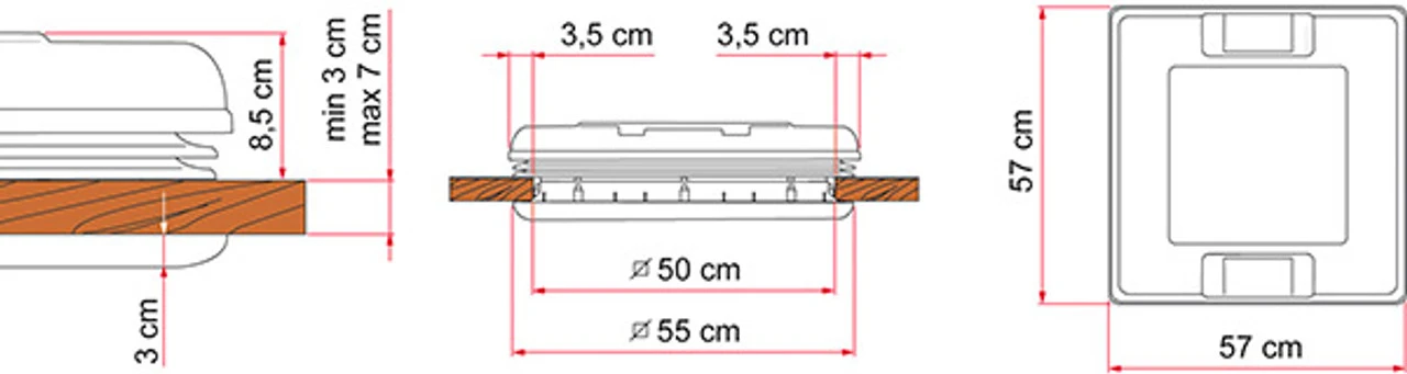 Fiamma Vent 50 Caravan Roof Light 7 Fiamma Vent 50 Caravan Roof Light - Image 7