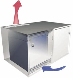 Dometic HiPro 6000 Absorption Hotel Silent Mini Bar Fridge -Jacksons Leisure Supplies ventilation hipro minibar desk 3 23318.1445438351