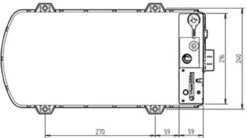 Whale Expanse Balanced Flue Gas Water Heater For Motorhomes -Jacksons Leisure Supplies whale Expanse Water Heater Top Dimensions 45765.1541073919